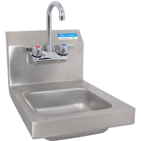 Allpoints Sink, Hand , S/S, W/Faucet, 12"W 1171386